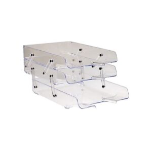 Ente Hareketli 3'lü Evrak Rafı Şaffaf