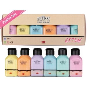 Artdeco Akrilik Boya 75Ml Pastel 6'lı