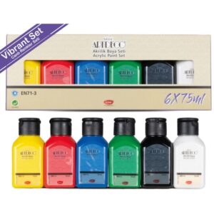 Artdeco Akrilik Boya 75Ml Canlı 6'lı